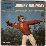Buy vinyl record HALLYDAY JOHNNY POUR MOI LA VIE VA COMMENCER + 3 - (SANS ACCENT SUR LE U DE D'OU VIENS-TU) for sale