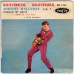 Buy vinyl record HALLYDAY JOHNNY SOUVENIRS, SOUVENIRS + 3 - 2EME POCH. - EDITION GUILDE INTERNATIONALE DU DISQUE for sale
