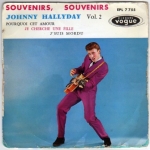 Buy vinyl record HALLYDAY JOHNNY SOUVENIRS, SOUVENIRS + 3 - 2EME POCH. - (POCHETTE USAGEE) for sale