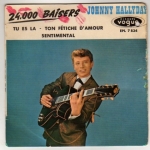 Buy vinyl record HALLYDAY JOHNNY 24000 BAISERS + 3 - LANGUETTE - (POCHETTE UN PEU USAGEE) for sale
