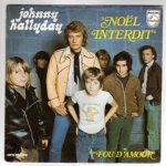 Buy vinyl record HALLYDAY JOHNNY NOEL INTERDIT/FOU D'AMOUR for sale