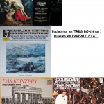 Buy vinyl record Lot de 4 vinyles : Couperin - Mozart/Karajan - Das Konzert november 1989 - Colin Davis Leçons de Ténèbres - Petite musique de nuit - Das Konzert - Last night of the Proms for sale