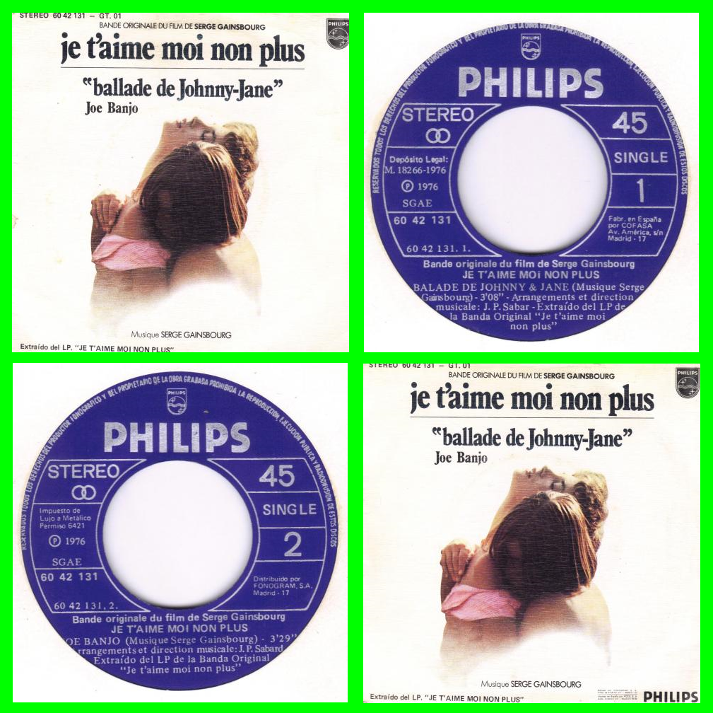 Serge Gainsbourg Je T Aime Moi Non Plus