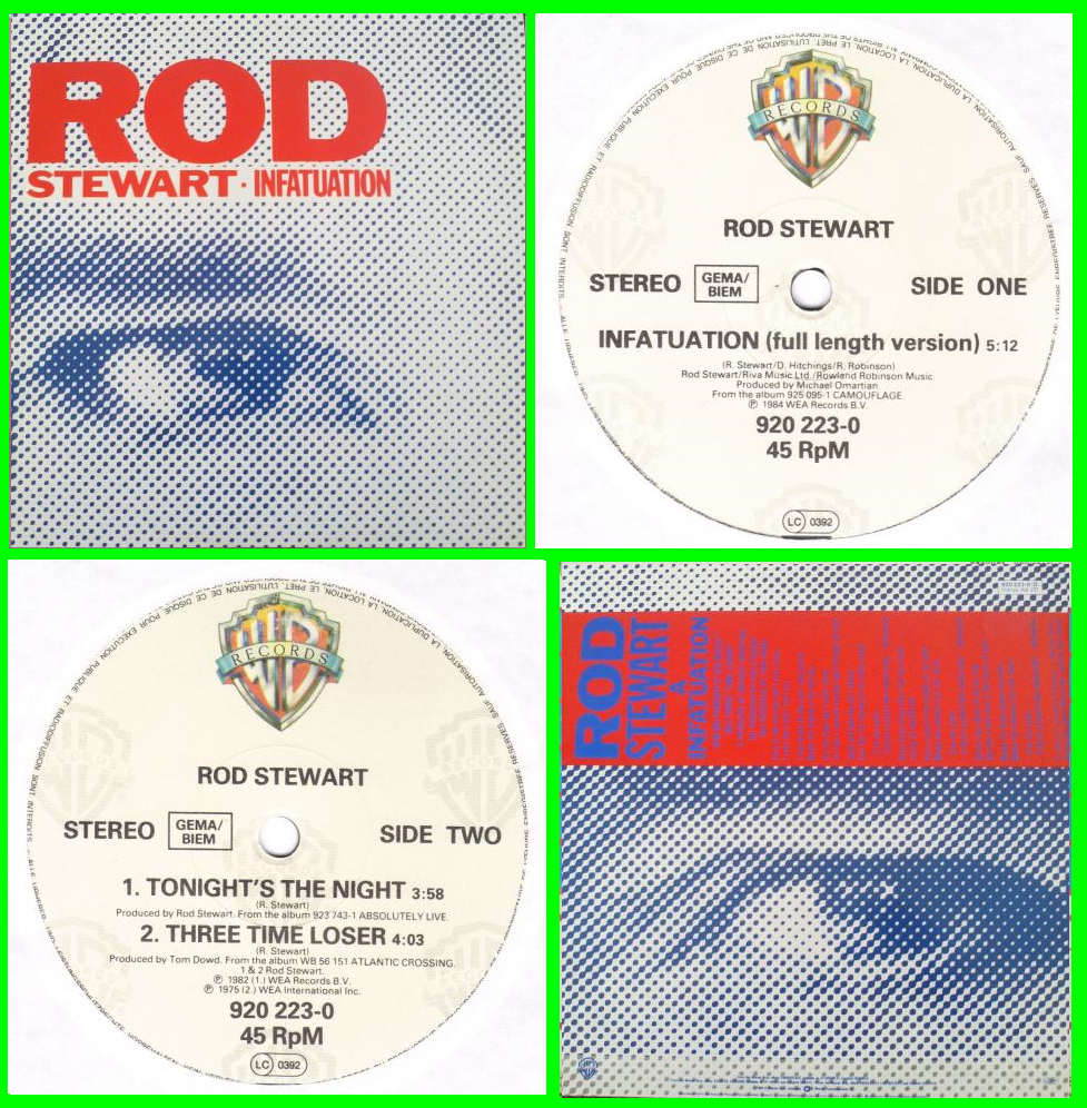 Acheter disque vinyle Rod Stewart Infatuation a vendre
