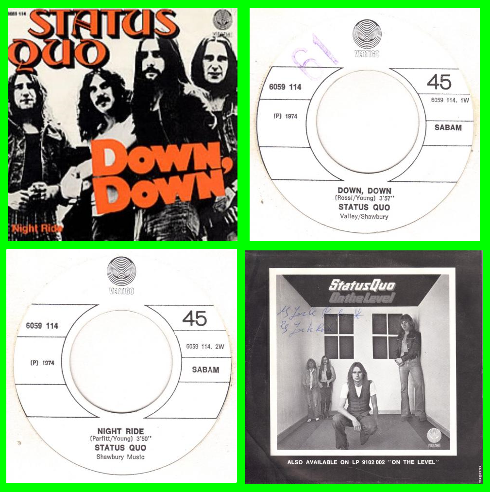 Acheter disque vinyle Status Quo Down, down a vendre