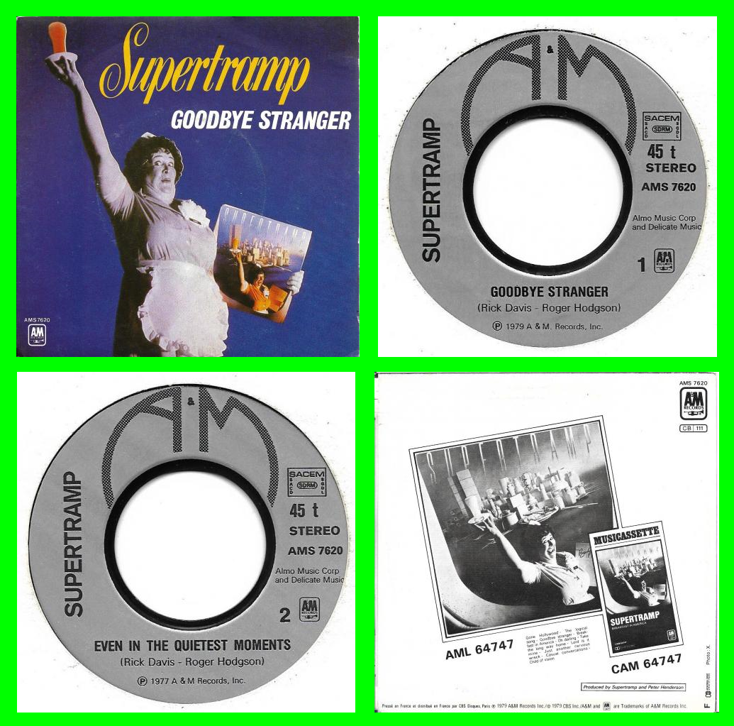 Acheter disque vinyle Supertramp Goodbye stranger a vendre