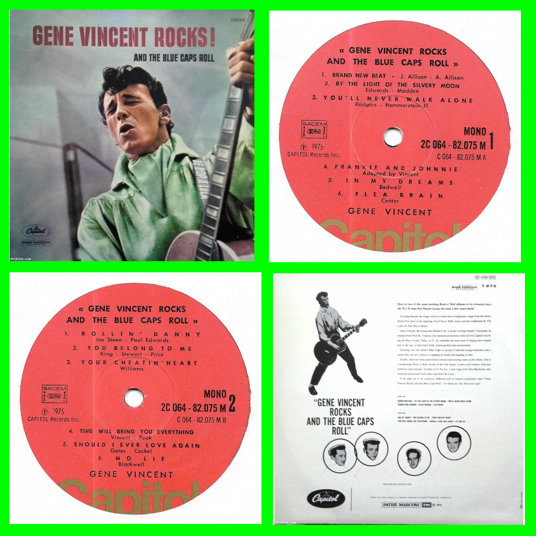 Acheter disque vinyle Gene Vincent Rocks ! and the caps roll a vendre