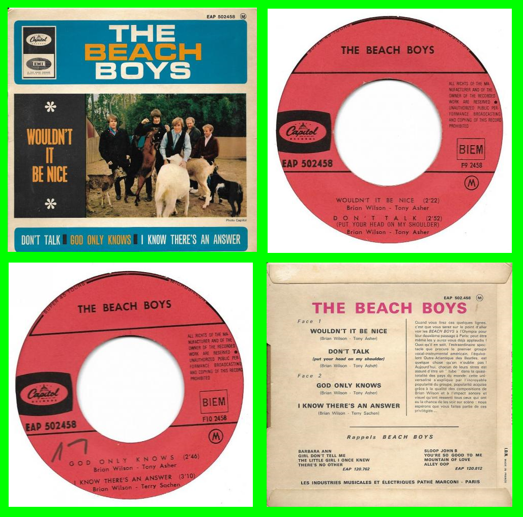 Acheter disque vinyle The Beach Boys Wouldn't it be nice a vendre