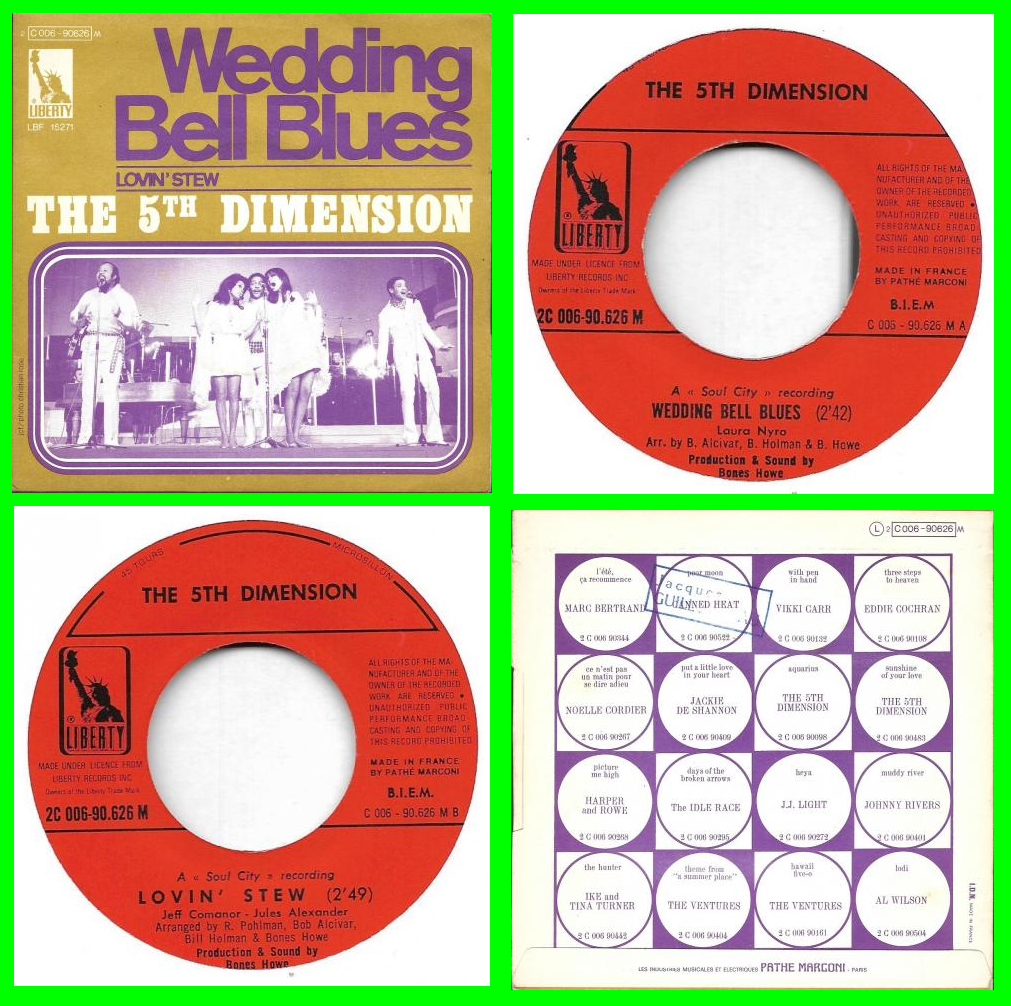 Acheter disque vinyle The 5th Dimension Wedding bell blues a vendre