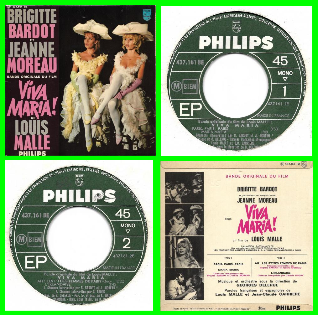 Acheter disque vinyle Brigitte Bardot et Jeanne Moreau Viva Maria! a vendre