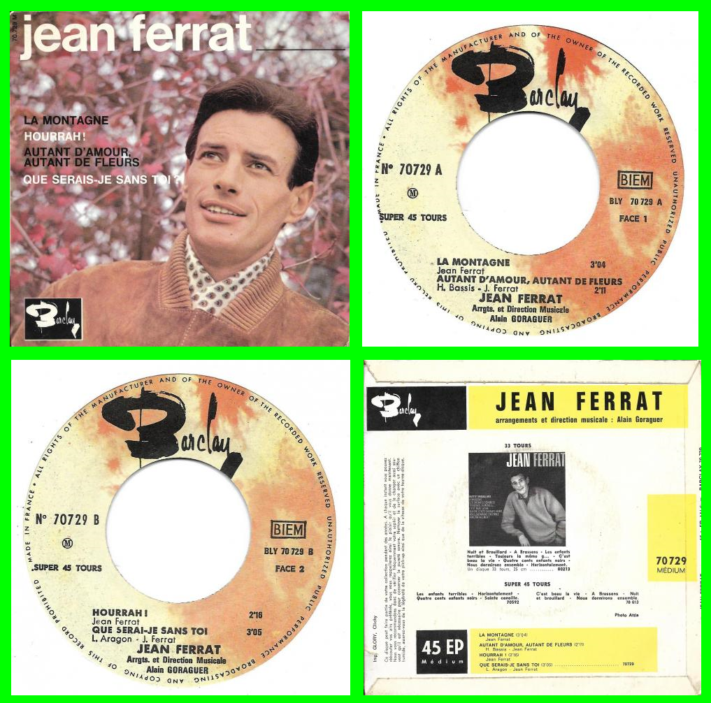 Acheter disque vinyle Jean Ferrat La montagne a vendre