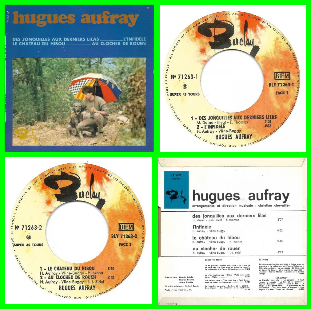 Acheter disque vinyle Hugues Aufray Des jonquilles aux derniers lilas a vendre
