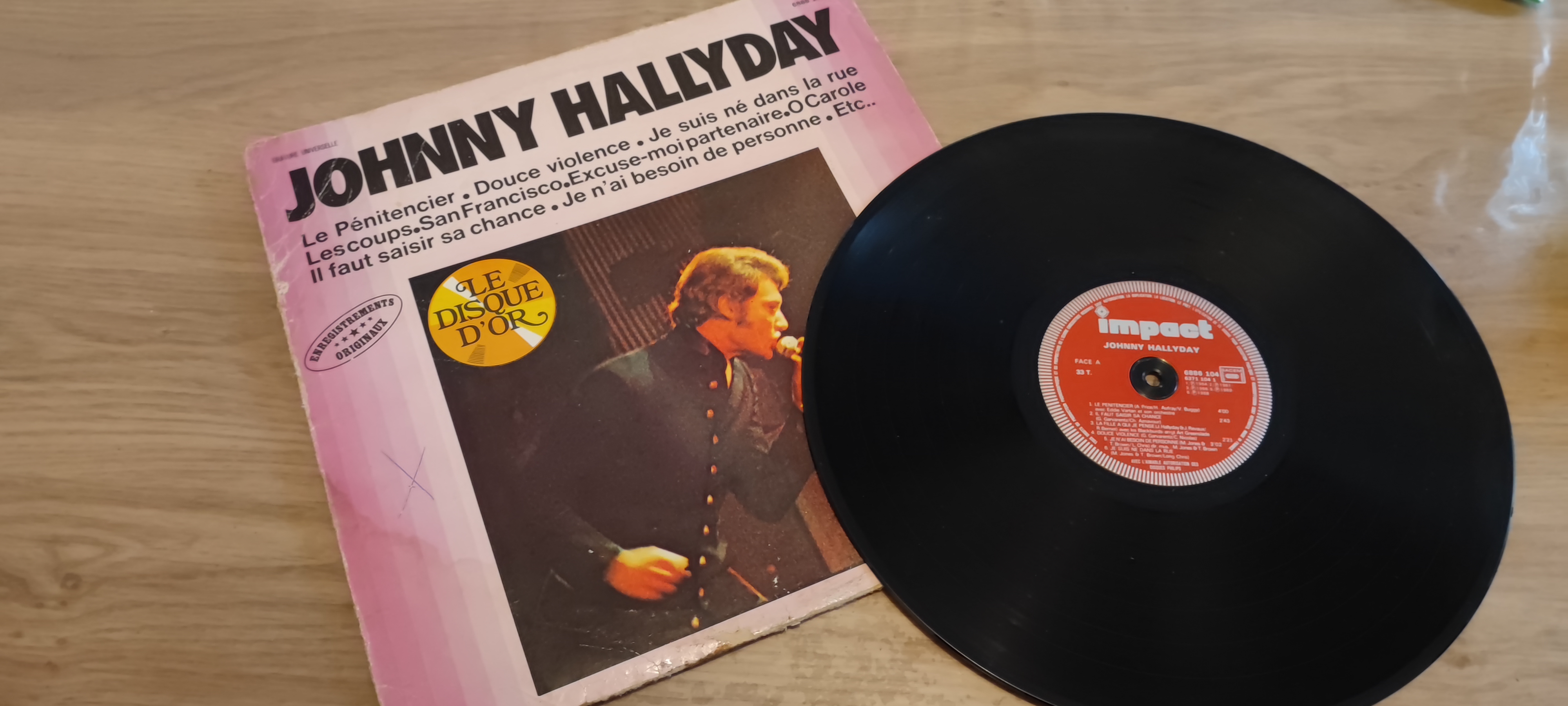 Acheter disque vinyle Johnny Hallyday Enregistrement originaux a vendre