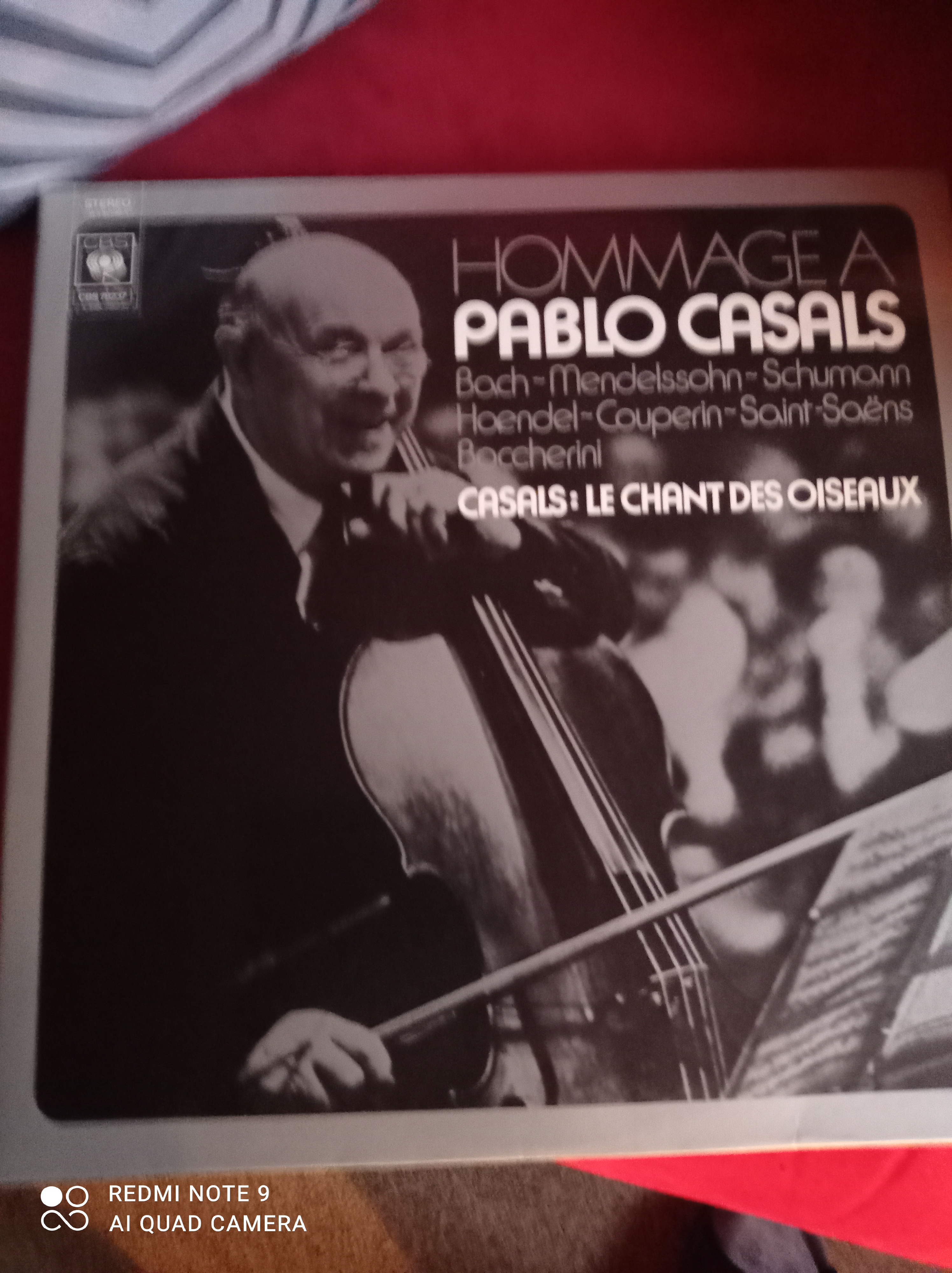 Acheter disque vinyle Pablo Casals Coffret hommage à Pablo Casals (Bach-Mendelssohn-Schumann-Haendel-) Casals le chant des oiseaux a vendre