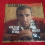 Buy vinyl record Aznavour Charles Que c'est triste Venise. for sale