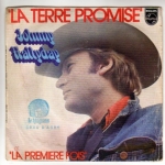 Buy vinyl record HALLYDAY JOHNNY LA TERRE PROMISE/LA PREMIERE FOIS - LABEL BLEU TRES CLAIR for sale