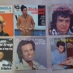 Acheter un disque vinyle à vendre Sheila richard anthony michel sardou  shuky aviva julio iglesias claude nougaro Le siflet des copain cette année la ouki kouki je t'aime un peut trop on s'en va je n'ai pas changé  moi je t'aime c'est ma vie dix ans plus tôt