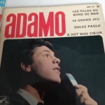 Buy vinyl record adamo les filles du bord de mer , le grand jeu, dolce paola, a vot'bon coeur for sale
