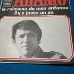 Buy vinyl record Adamo Le ruisseau de mon enfance / il y a juste un an for sale