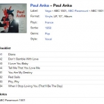 Buy vinyl record Paul Anka Paul Anka for sale