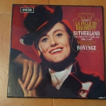 Buy vinyl record Pavarotti, Malas, Sinclair, Sutherland, Bruyère, Garrett La fille du régiment par l'orchestre de l'opéra royal House Covent Garden dirigé par Richard Bonynge for sale