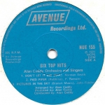 Buy vinyl record Alan Caddy Orchestra and Singers 6 Top Hits for sale