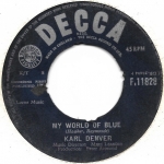 Buy vinyl record Karl Denver My world of blue for sale