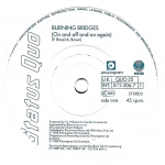 Acheter un disque vinyle à vendre Status Quo Burning bridges
