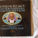 Acheter un disque vinyle à vendre Evgueni Svetlanov _ Orchestre National de Russie Rimski- Korsakov : les  symphonies - La Grande Paque Russe